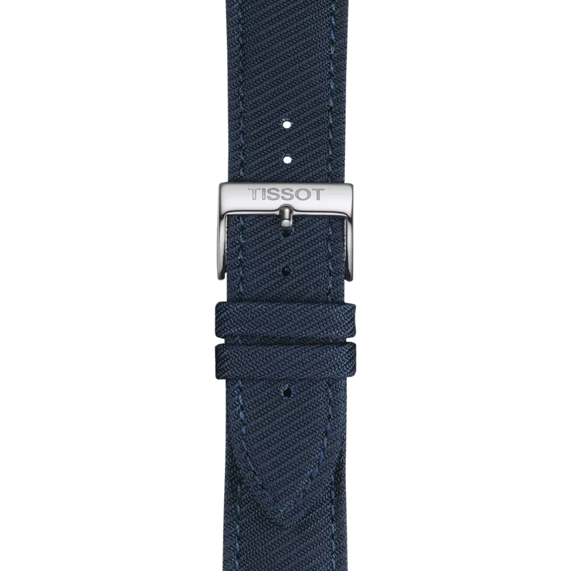 Correa azul textil oficial Tissot 22 mm