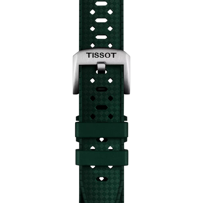 TISSOT オフィシャル グリーン ラバー ストラップ 20mm