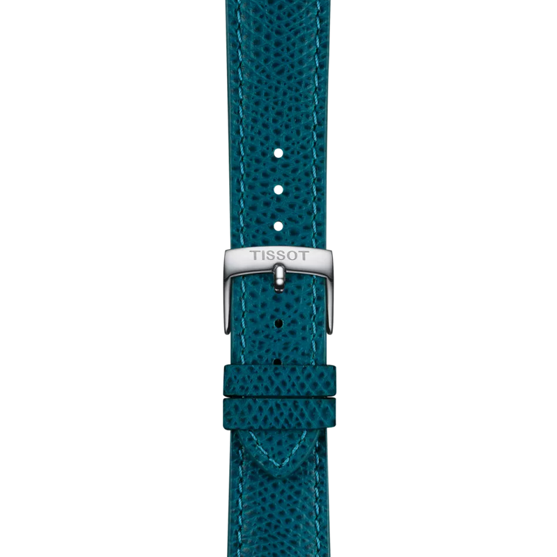 Tissot Official Turquoise Leather Strap Lugs 18 mm