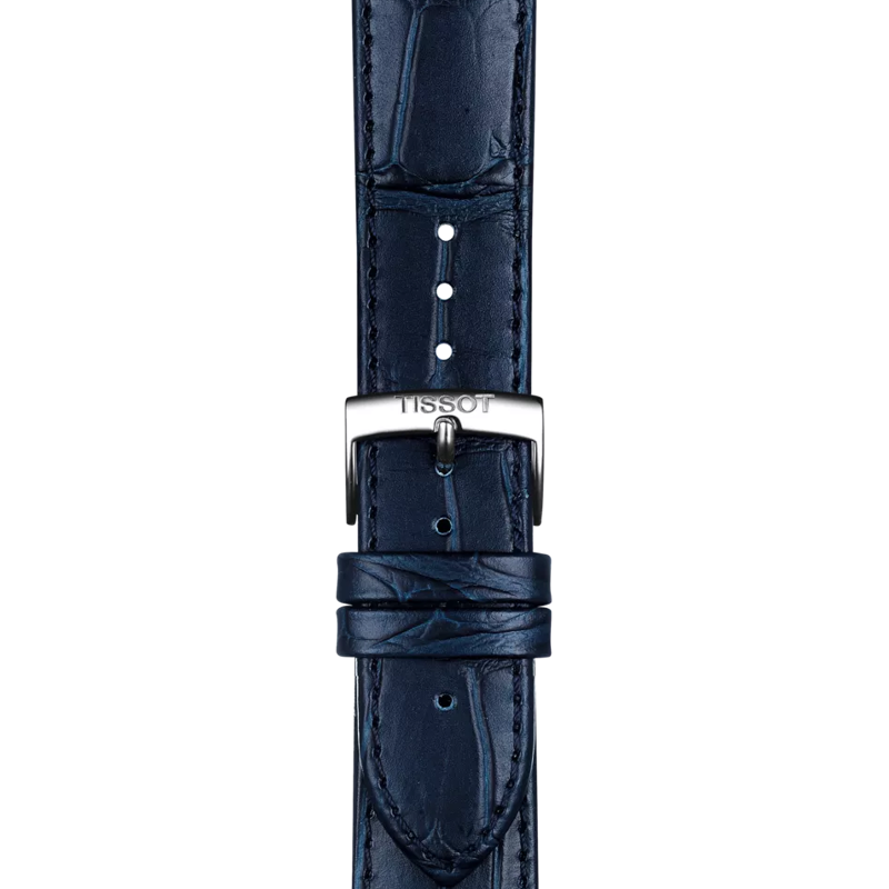 Tissot Official Blue Leather Strap Lugs 20 mm