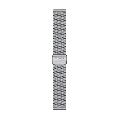 Front view of Tissot Official Steel Milanais Bracelet Lugs 20 mm