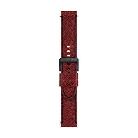 Tissot Official Burgundy Leather Strap 22 mm