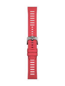 Tissot Official Red Silicone Strap Lugs 21 mm