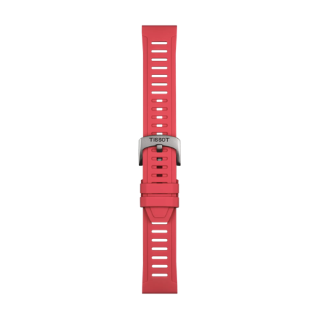 Bracelet Officiel Tissot Silicone Rouge Entre-cornes 21 mm