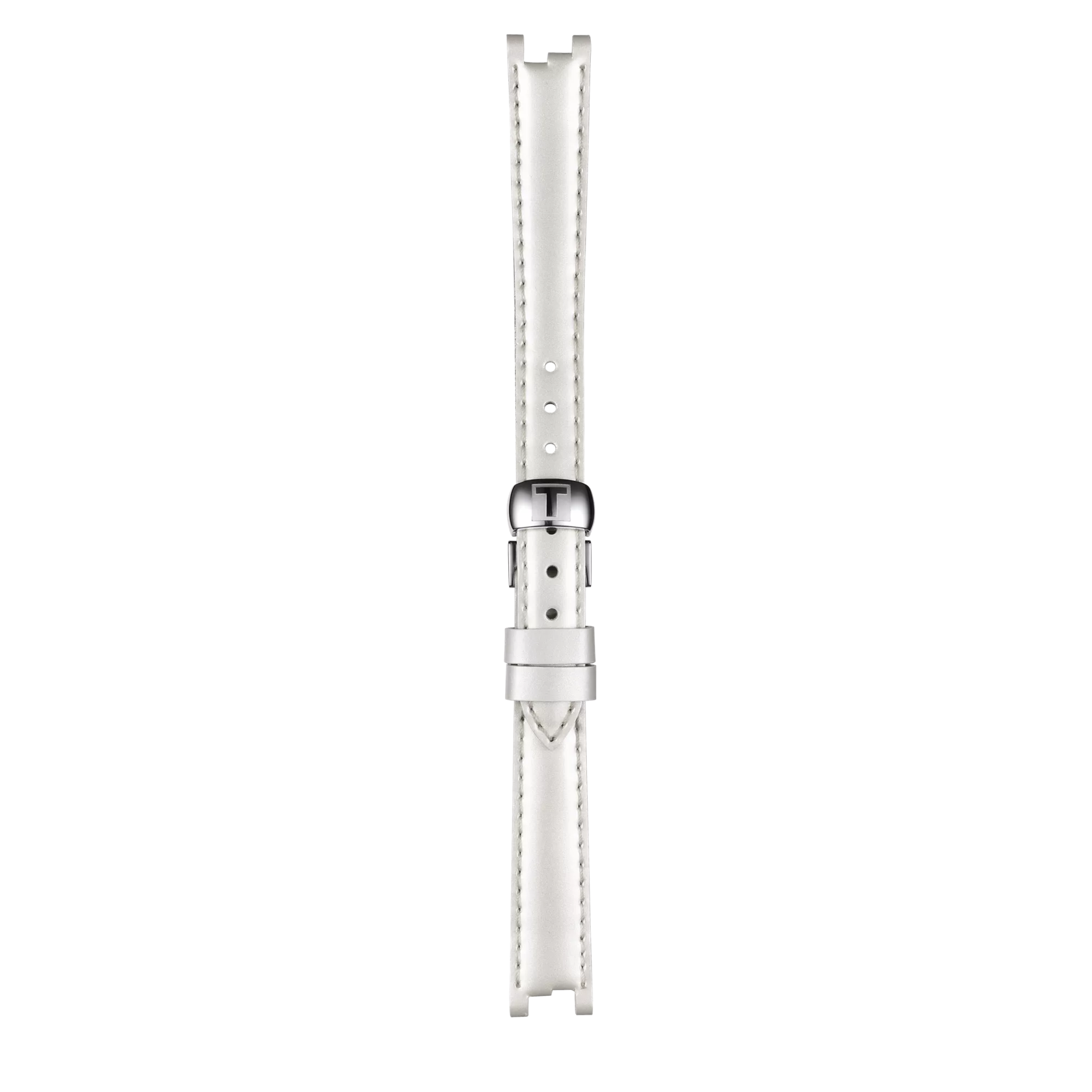 Correa blanca de piel oficial Tissot 12 mm