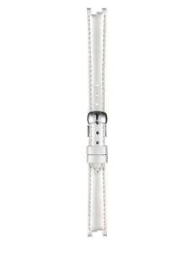 TISSOT ホワイト レザーストラップ 12mmの正面図