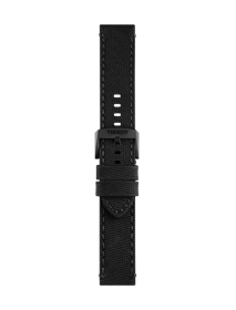 Front view of Tissot Official Brown Leather Strap Lugs 22 mm