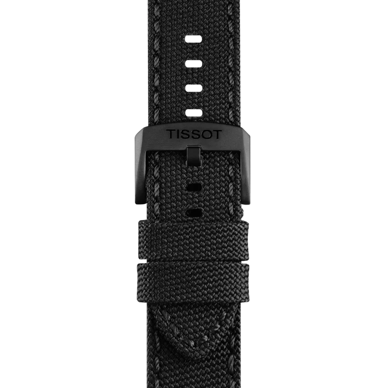 Tissot official black fabric strap lugs 22 mm