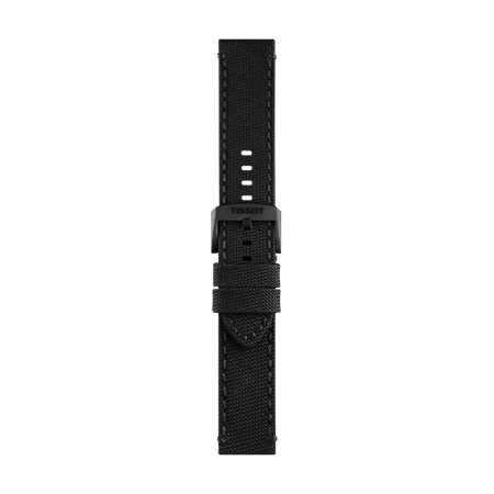 Tissot official black fabric strap lugs 22 mm