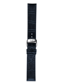 TISSOT ブルー レザーストラップ 19mmの正面図