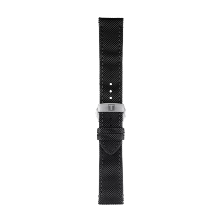 Tissot official black fabric strap lugs 21 mm