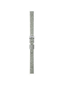Front view of Szary syntetyczny pasek Tissot - 9 mm