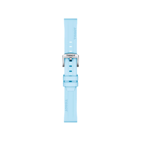 Tissot Official Blue Silicone Strap Lugs 18 mm