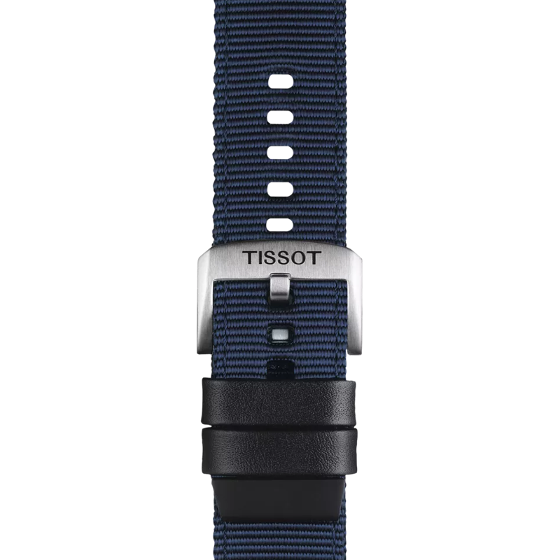 Tissot Official Blue Fabric Strap Lugs 22 mm