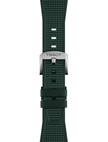 Zoom on Tissot Official PRX 40mm Dark Green Rubber Strap