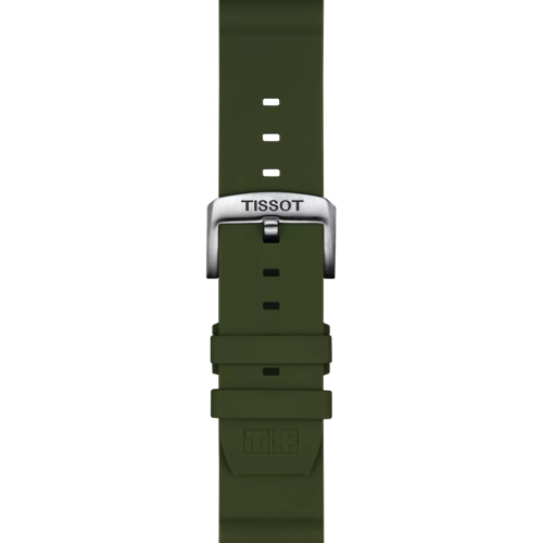Zoom on Tissot Official Khaki Silicone Strap Lugs 22 mm