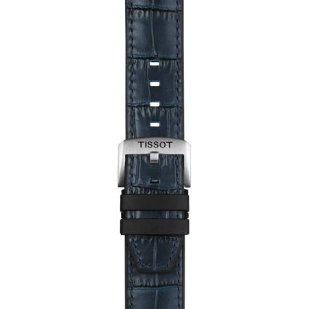 Tissot Official Blue Leather and Rubber Parts Strap Lugs 22 mm