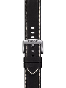 TISSOT ブラックレザーストラップ 22mm