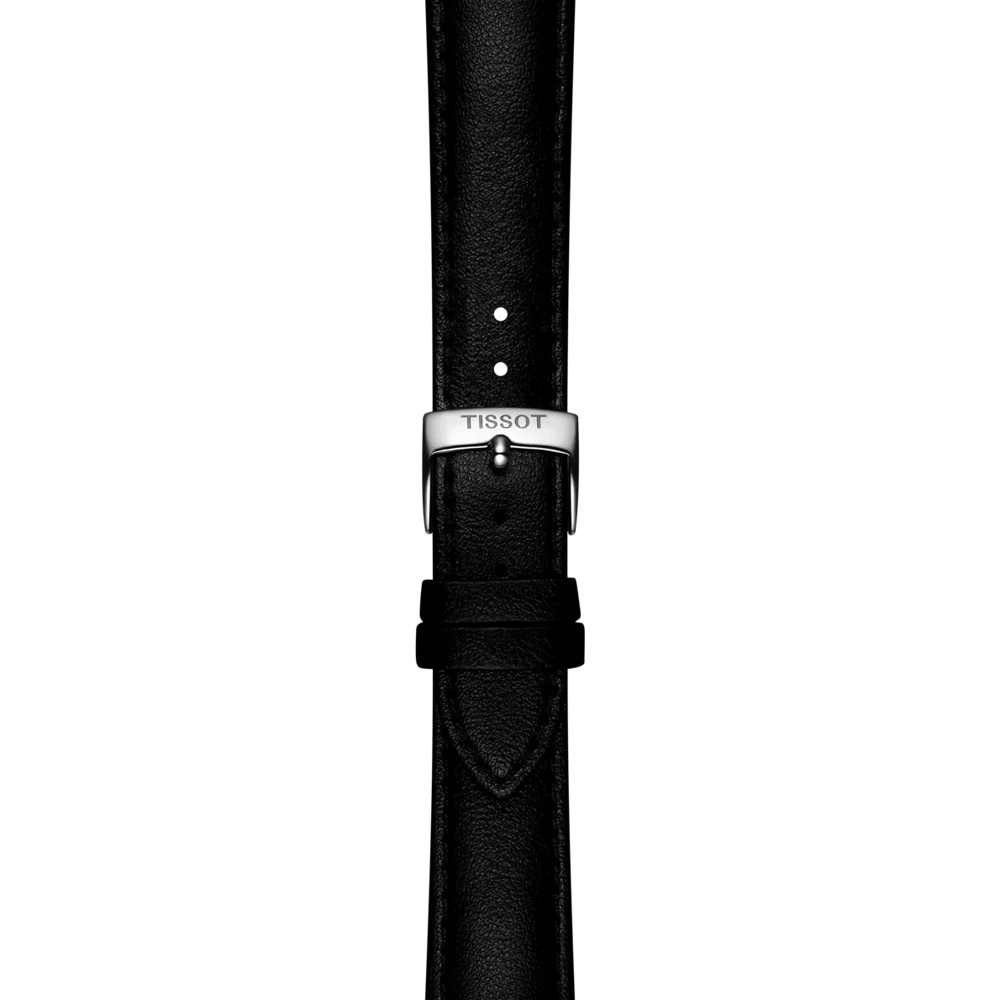 Zoom on Tissot Official Black Synthetic Strap Lugs 18 mm