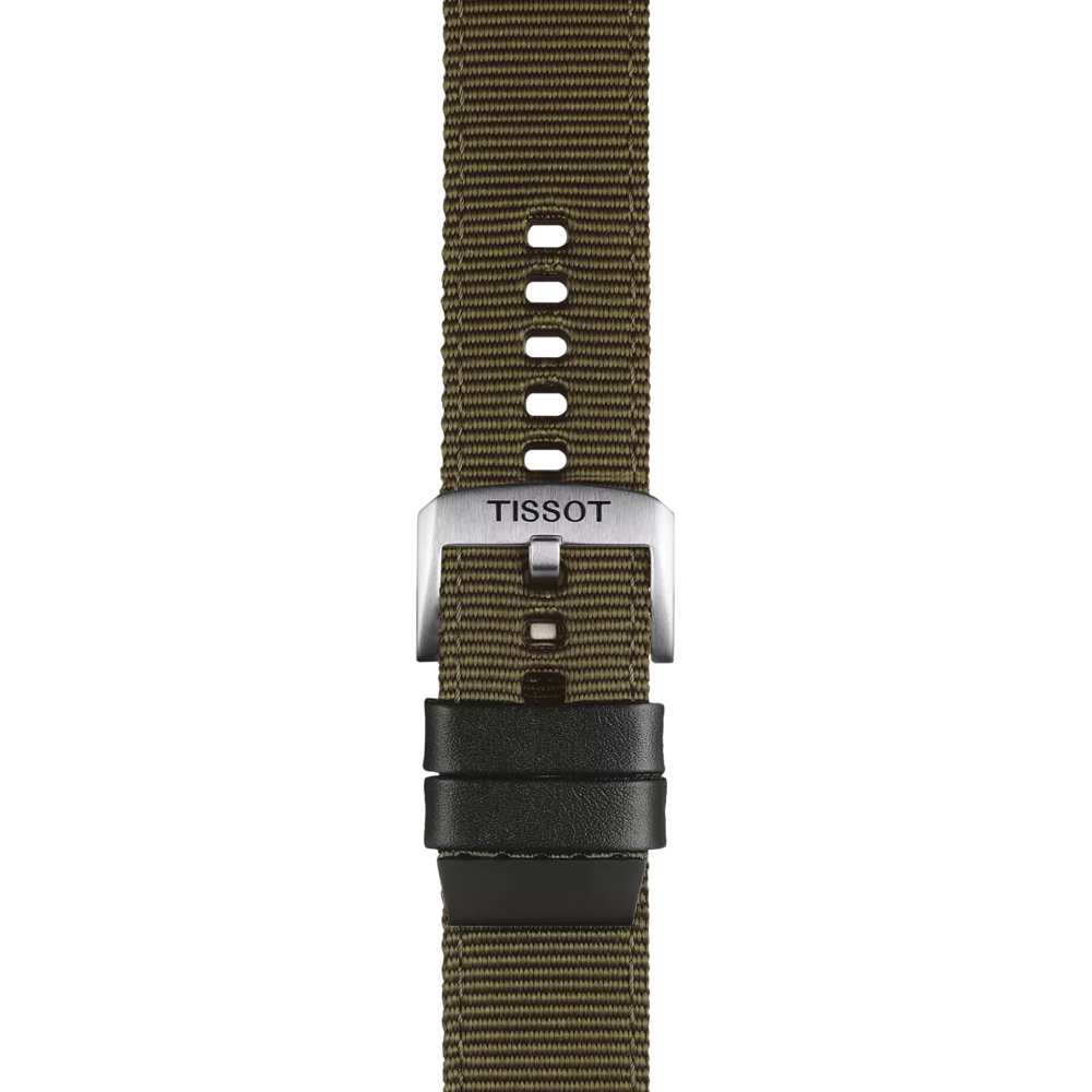 Correa kaki de tela oficial Tissot 22 mm