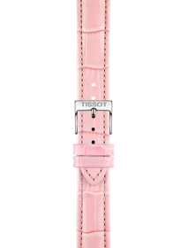 Zoom on Tissot Official Pink Leather Strap Lugs 16 mm