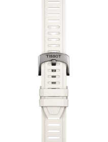 Zoom on Tissot Official White Silicone Strap Lugs 21 mm