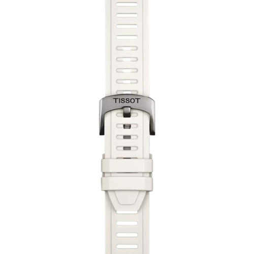 Zoom on Tissot Official White Silicone Strap Lugs 21 mm