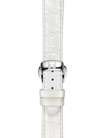 TISSOT ホワイト レザーストラップ 16mmのズーム