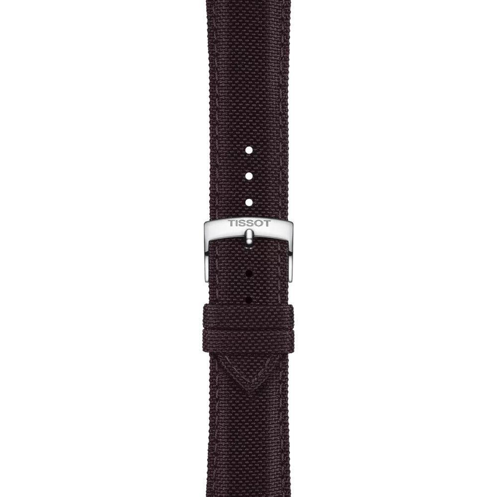 Zoom on Tissot Official Brown Fabric Strap Lugs 21 mm