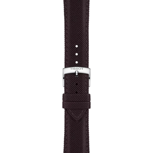 Zoom on Tissot Official Brown Fabric Strap Lugs 21 mm