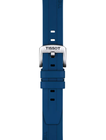 Zoom on Tissot Επίσημο μπλε καουτσούκ λουράκι 20 mm