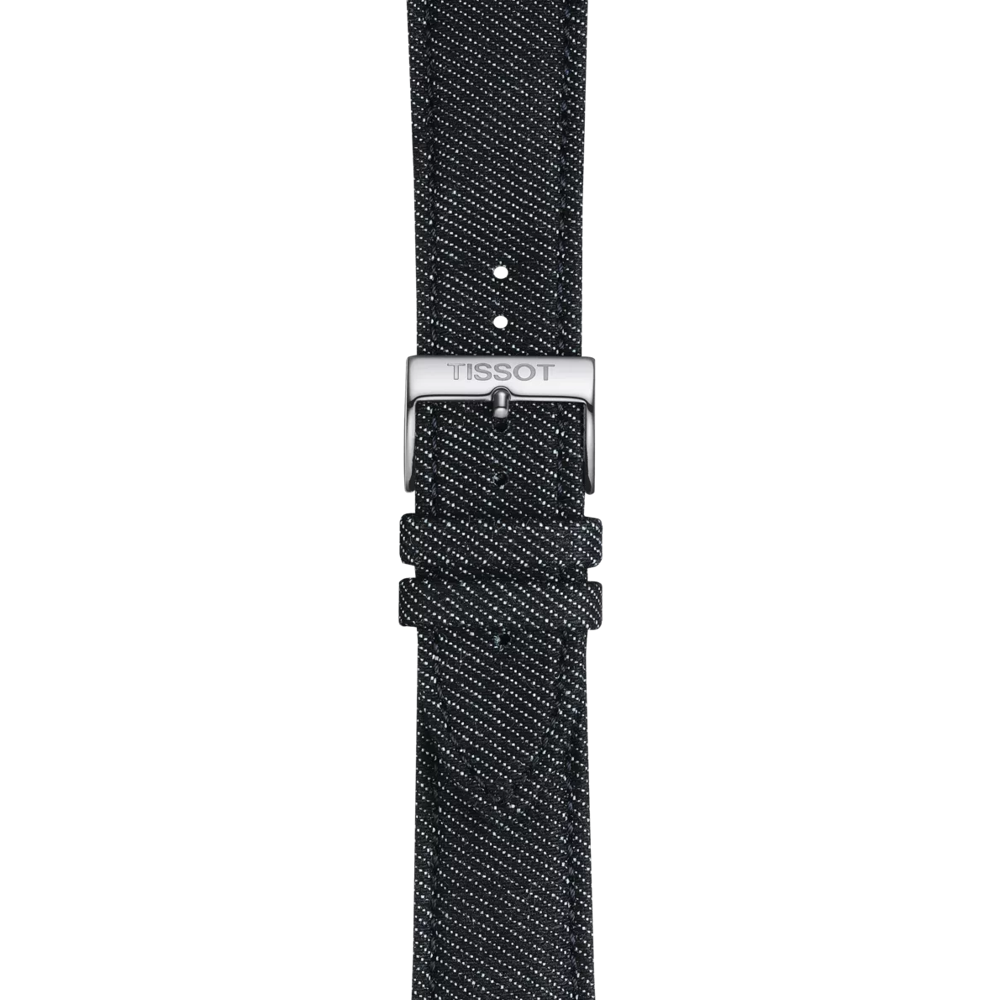 Zoom on Tissot αυθεντικό μπλε συνθετικό υφασμάτινο λουράκι πτερύγια 22 mm