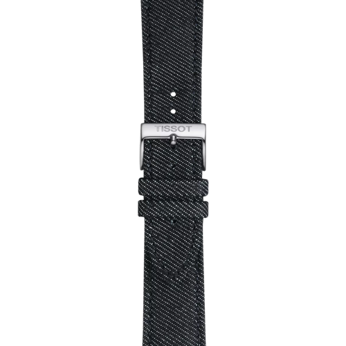 Zoom on Tissot αυθεντικό μπλε συνθετικό υφασμάτινο λουράκι πτερύγια 22 mm