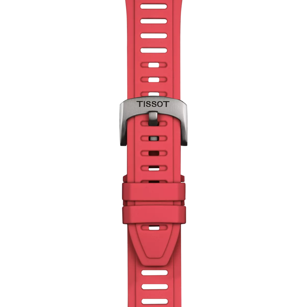 Tissot Official Red Silicone Strap Lugs 21 mm XS