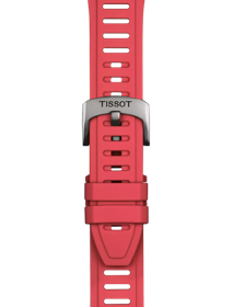 Tissot Official Red Silicone Strap Lugs 21 mm XS