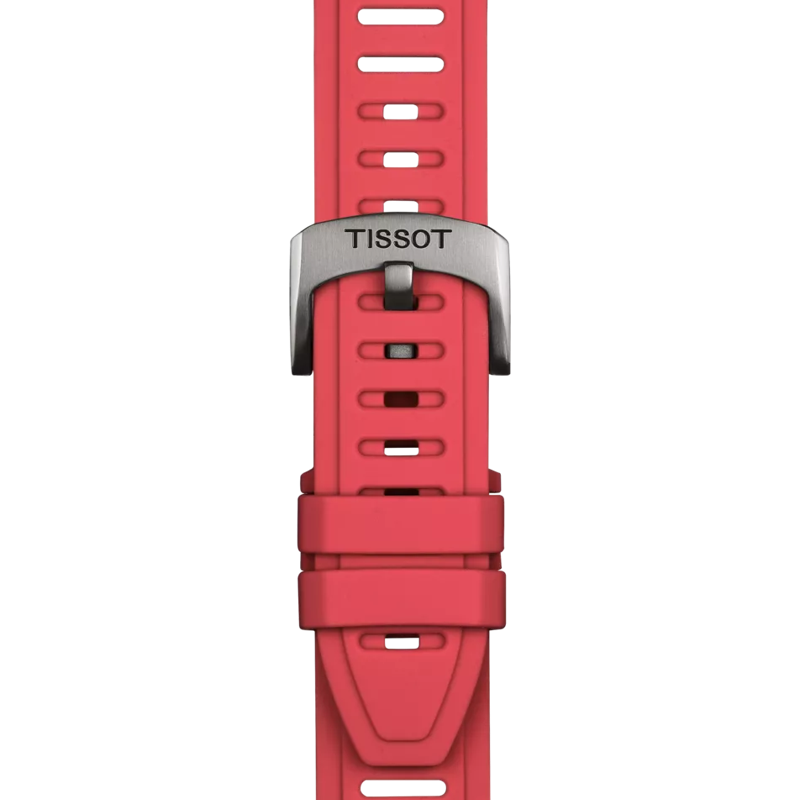 Tissot Official Red Silicone Strap Lugs 21 mm XS