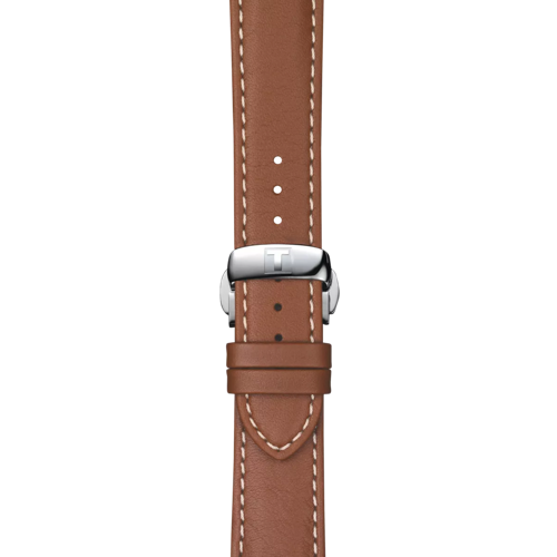 Strap zoom of the watch Tissot Gentleman Powermatic 80 Silicium Solid 18K Gold bezel
