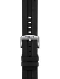 Zoom on Original Tissot Kautschukarmband schwarz Bandanstoss 22 mm