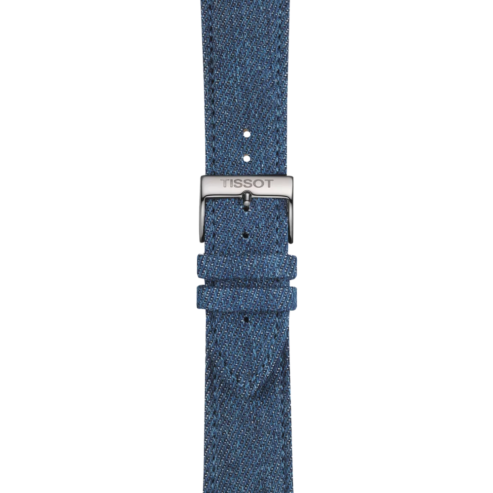 Correa azul textil oficial Tissot 22 mm