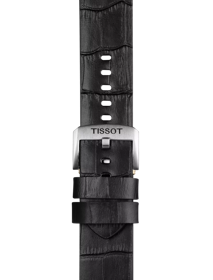 Zoom on Skórzany czarny pasek Tissot 22 mm 