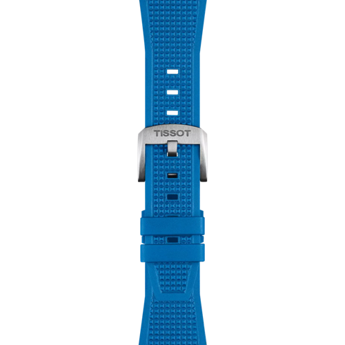 Zoom on Tissot Official Blue PRX 40mm Rubber Strap
