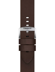 Zoom on Tissot Official Brown Synthetic Strap Lugs 22 mm