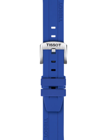 Tissot Official Blue Silicone Strap Lugs 18 mmのズーム