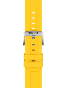 Tissot Official Silicone Yellow Strap Lugs 22 mmのズーム