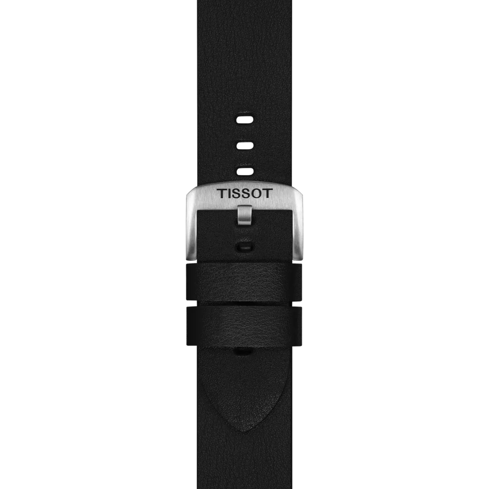 Correa oficial Tissot sintética negra 22 mm