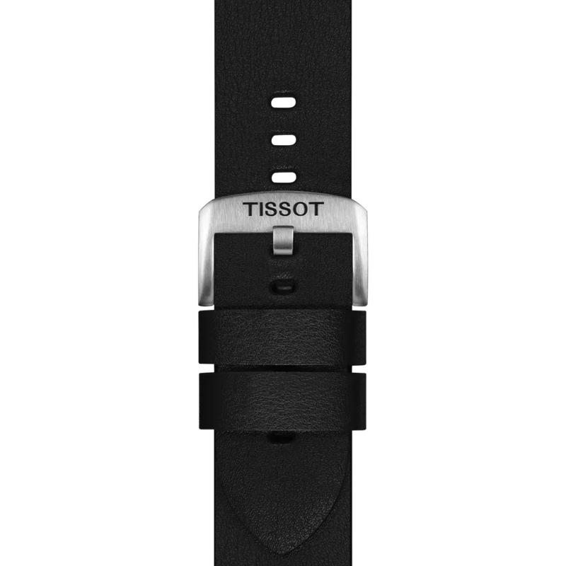 Correa oficial Tissot sintética negra 22 mm