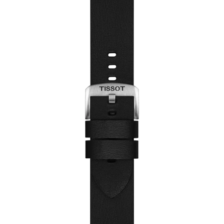 Zoom on Tissot Official Black Synthetic Strap Lugs 22 mm