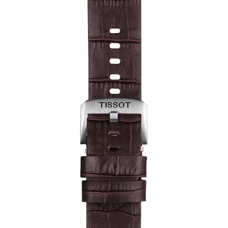 Correa marrón de piel oficial Tissot 22 mm