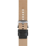 Zoom on Tissot Official Beige Fabric Strap Lugs 22 mm