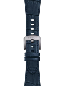 Zoom on Tissot Official Blue PRX 42mm leather strap